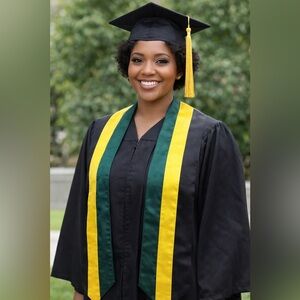 National Flag Graduation Stole Embroidery Sash Study Aboard Students Jamaica